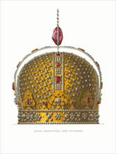 The Imperial Crown of Empress Anna Ioannovna. From the Antiquities of the Russian State , 1849-1853. Private Collection.