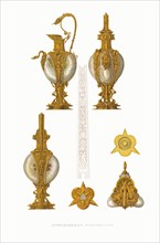 Moother-of-pearl Lavabo. From the Antiquities of the Russian State, 1849-1853. Private Collection.