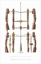 Crossbow. From the Antiquities of the Russian State, 1849-1853. Private Collection.