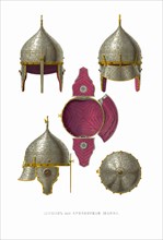 Helmets (Shishaks). From the Antiquities of the Russian State, 1849-1853. Private Collection.