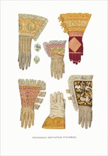 Gloves. From the Antiquities of the Russian State, 1849-1853. Private Collection.