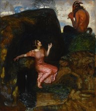 At the Source (Eavesdropping Nymph). Private Collection.