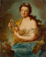 Self-Portrait as Flora, c. 1766. Private Collection.