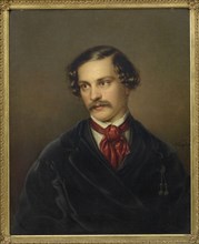 Portrait of the playwright and composer Alexander Baumann (1814-1857), ca 1845. Found in the collection of Vienna Museum.