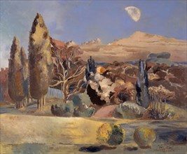 Landscape of the Moon's First Quarter, 1943.