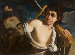 David with the Head of Goliath, 1630-1660. Attributed to Giuseppe Caletti.