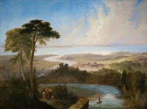 Panoramic View of the Severn Estuary, early-mid 19th century.