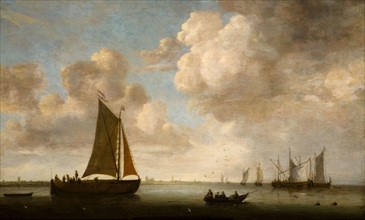 Distant View Of The Dutch Coast, 1660.