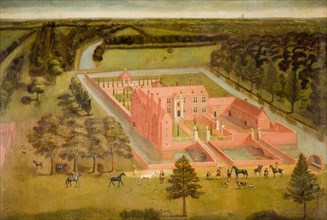 View of Perry Hall near Birmingham, 1730.