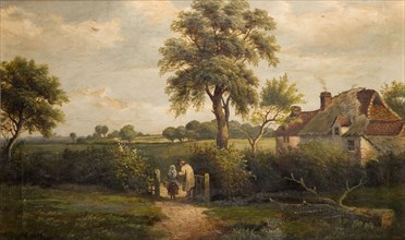 Cottage Scene, Marston Green, 1870.