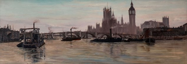 The Thames at Westminster, 1878.