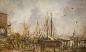 A Shipyard, Shoreham, Sussex, 1926.