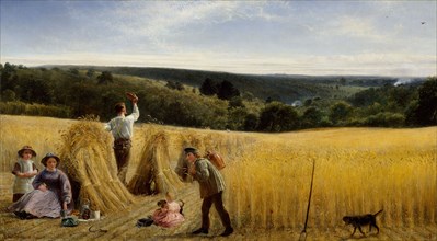 The Valleys Stand Thick With Corn, 1865. The title is taken from the Bible, Psalm 65.