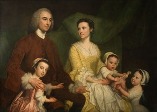 Dr Samuel Wathen With His Wife And Children, 1755.