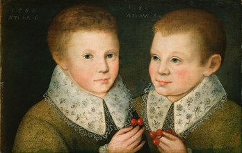 Portrait of Two Brothers, 1586. Attributed to Marcus Gheeraedts.