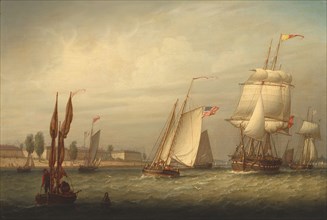 Boston Harbor, 1843.