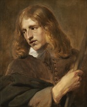A Young Man Holding a Staff, 1640.
