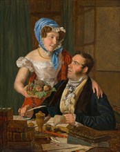 The Cartographer Professor Josef Jüttner and His Wife, 1824.