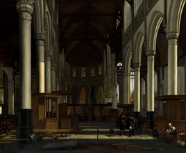 The Interior of the Oude Kerk, Amsterdam, c. 1660.