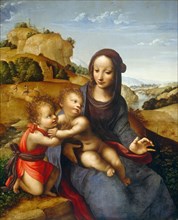Madonna and Child with the Infant Saint John, c. 1505. Attributed to Fernando Yáñez de la Almedina.