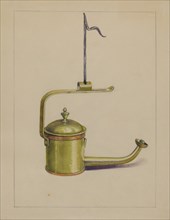 Sperm Oil Lamp, c. 1935.