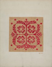 Handwoven Coverlet, c. 1937.