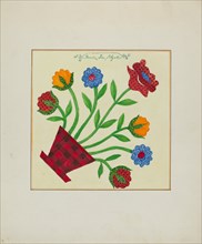 Pieced Autograph Quilt (1 Square), c. 1936.