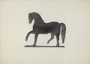 Black Horse Weather Vane, c. 1939.