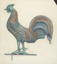 Copper Cock Weather Vane, 1935/1942.