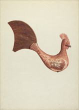 Cock Weather Vane, c. 1938.