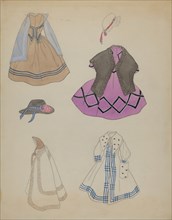 Doll and Wardrobe, c. 1936.