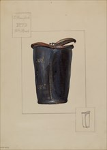 Leather Fire Bucket, c. 1936.