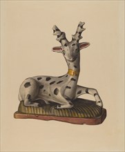 Chalkware Deer, c. 1938.