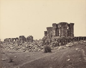Ruins of Martand from Southeast, c. 1870.