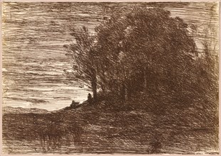 The Hermit's Woods, or the Banks of Lake Trasimène (Le Bois de l'Hermite, ou les Bords du Lac Trasimène), 1858.