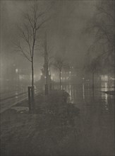 Wet Night, Columbus Circle, New York, 1899.