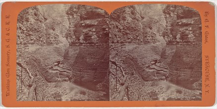 Watkins Glen Scenery, Spiral Gorge, c. 1860.