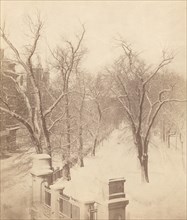 Boston Common Snow Scene, 1850s.