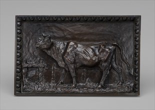 Cow Lowing over a Fence, model c. 1845/1864, cast possibly by 1865.