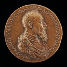 Gianfrancesco Trivulzio, 1504-1573, Marquess of Vigevano 1518 and Count of Mesocco 1518-1549 [obverse], c. 1548.