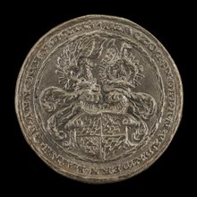 Shield with Casques and Crests [reverse], 1535.