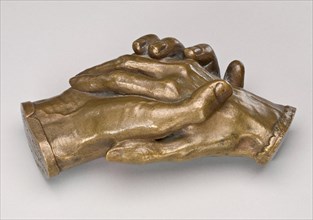 Clasped Hands of Robert Browning and Elizabeth Barrett Browning, model 1853.