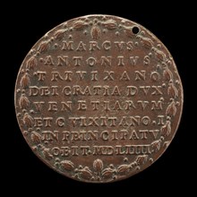 Inscription in a Wreath [reverse], 1554.