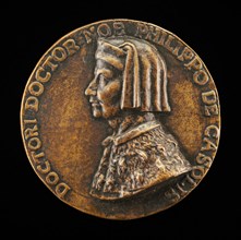 Filippo Cassoli, died 1391, Jurist, Diplomat, and Teacher [obverse], 16th century. Probably Italian.