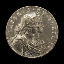 Charles XI, 1655-1697, King of Sweden 1660, and Ulrica Leonora of Denmark, d. 1693, Queen of Sweden 1680 [obverse], 1680.