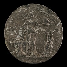 Peace Holding an Olive Branch and Helmet [reverse], 1463.