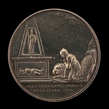 Britannia Grieving before Monument of the Stricken King, Guarded by Pallas [reverse], 1820.
