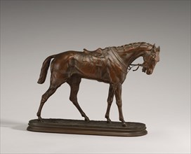 A Saddled Racehorse, model c. 1860s.