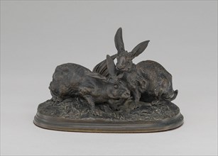 Group of Rabbits, model after 1846, cast probably before 1879.