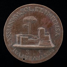 Fortress with a Tall Tree [reverse], 1520/1530.